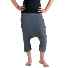 Vishes Haremshose 3/4 Hose Sommerhose Ethno Goa Hose grau...