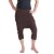 Vishes Haremshose 3/4 Hose Sommerhose Ethno Goa Hose dunkelbraun 36