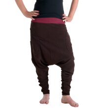 Vishes Haremshose Stiefelhose Pluderhose dunkelbraun 36
