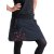 Vishes bestickter Mini Rock Hippie Boho schwarz 36