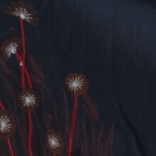 Vishes bestickter Mini Rock Hippie Boho schwarz 44