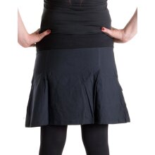 Vishes bestickter Mini Rock Hippie Boho schwarz 44