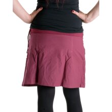 Vishes bestickter Mini Rock Hippie Boho bordeauxrot 40