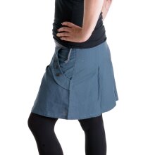 Vishes bestickter Mini Rock Hippie Boho grau 36