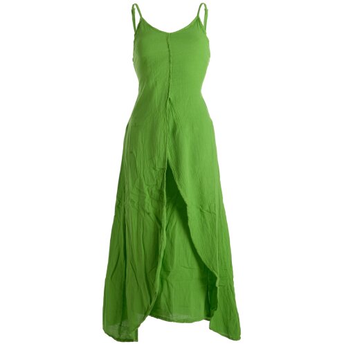 Vishes Lagenlook Kleid Träger hellgrün 36