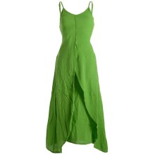 Vishes Lagenlook Kleid Träger hellgrün 36