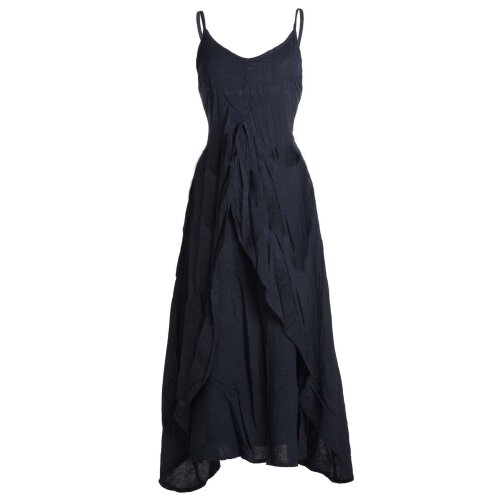 Vishes Lagenlook Kleid Träger schwarz 40