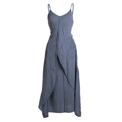 Vishes Lagenlook Kleid Träger grau 34