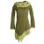 Vishes Kleid warm Tunika Longsleeve mit großem Kragen olive 36