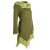 Vishes Kleid warm Tunika Longsleeve mit großem Kragen olive 40/42