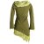 Vishes Kleid warm Tunika Longsleeve mit großem Kragen olive 42