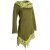 Vishes Kleid warm Tunika Longsleeve mit großem Kragen olive 44
