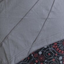 Vishes Kleid warm Tunika Longsleeve mit großem Kragen grau 42