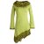 Vishes Kleid warm Tunika Longsleeve mit großem Kragen hellgrün 34