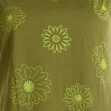 Vishes Kleid warm Tunika asymmetrisch mit großem Kragen olive 42