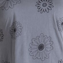 Vishes Kleid warm Tunika asymmetrisch mit großem Kragen grau 36