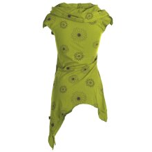 Vishes Kleid warm Tunika asymmetrisch mit großem Kragen hellgrün 34/36
