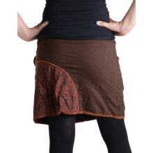 Vishes Mini Rock bestickt Goa Rock Hippie Cacheur braun 36