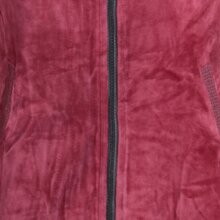 Vishes Samtjacke Hoodie Elfenjacke Samt Hoody dunkelrot 46