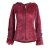 Vishes Samtjacke Hoodie Elfenjacke Samt Hoody dunkelrot 46