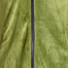 Vishes Samtjacke Hoodie Elfenjacke Samt Hoody olivegrün 34/36