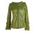 Vishes Samtjacke Hoodie Elfenjacke Samt Hoody olivegrün 46