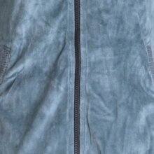 Vishes Samtjacke Hoodie Elfenjacke Samt Hoody grau 38