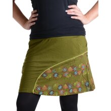 Vishes Mini Rock bestickt Goa Rock Hippie Cacheur olive 38
