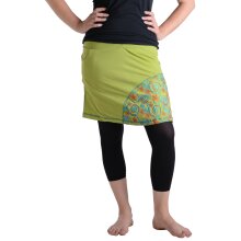 Vishes Mini Rock bestickt Goa Rock Hippie Cacheur hellgrün-grün 44