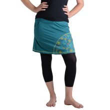 Vishes Mini Rock bestickt Goa Rock Hippie Cacheur türkis-blau 42