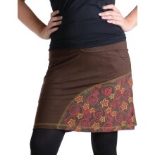 Vishes Mini Rock bestickt Goa Rock Hippie Cacheur braun...