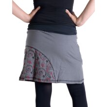 Vishes Mini Rock bestickt Goa Rock Hippie Cacheur grau 38