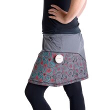 Vishes Mini Rock bestickt Goa Rock Hippie Cacheur grau 38