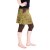 Vishes - Damen Mini Rock mit kurzer Hose drunter Braun-Grün 44