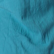 Vishes Zipfeliges Lagenlook Shirt Tunika aus handgewebter Baumwolle - im Used-Look türkis 42