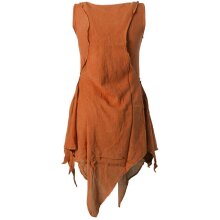 Vishes Zipfeliges Lagenlook Shirt Tunika aus handgewebter...