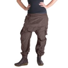 Vishes Cordhose Haremshose warm dunkelbraun 46