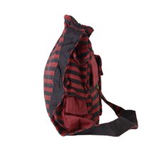 Vishes gestreifte Umhängetasche aus handgewebter...