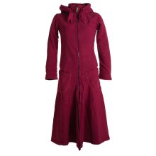 Vishes warmer Wintermantel Fleece Mantel Larp dunkelrot 40
