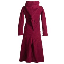 Vishes warmer Wintermantel Fleece Mantel Larp dunkelrot 40