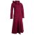 Vishes warmer Wintermantel Fleece Mantel Larp dunkelrot 40