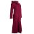 Vishes warmer Wintermantel Fleece Mantel Larp dunkelrot 40