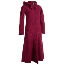 Vishes warmer Wintermantel Fleece Mantel Larp dunkelrot 42
