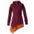 Vishes Jacke Zipfelkapuze Larp Mantel rot-orange 34-36