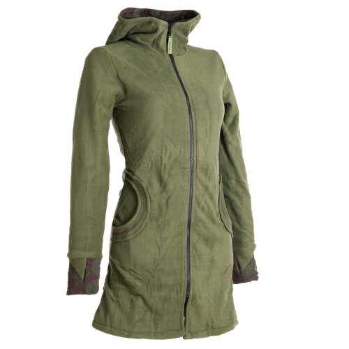 Vishes Warmer Elfen Kurzmantel mit Zipfelkapuze olivegrün 44