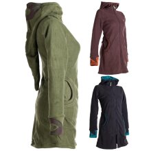 Vishes Warmer Elfen Kurzmantel mit Zipfelkapuze olivegrün 48