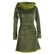 Vishes warmes Kleid Tunika Minikleid Samtshirt Hoody...