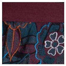 Vishes Warmer Damen Winterrock Taschenrock aus Fleece...