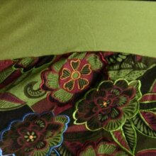 Vishes Warmer Damen Winterrock Taschenrock aus Fleece hellgrün-grün 46