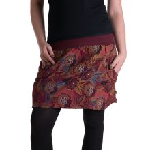 Vishes Warmer Damen Winterrock Taschenrock aus Fleece...